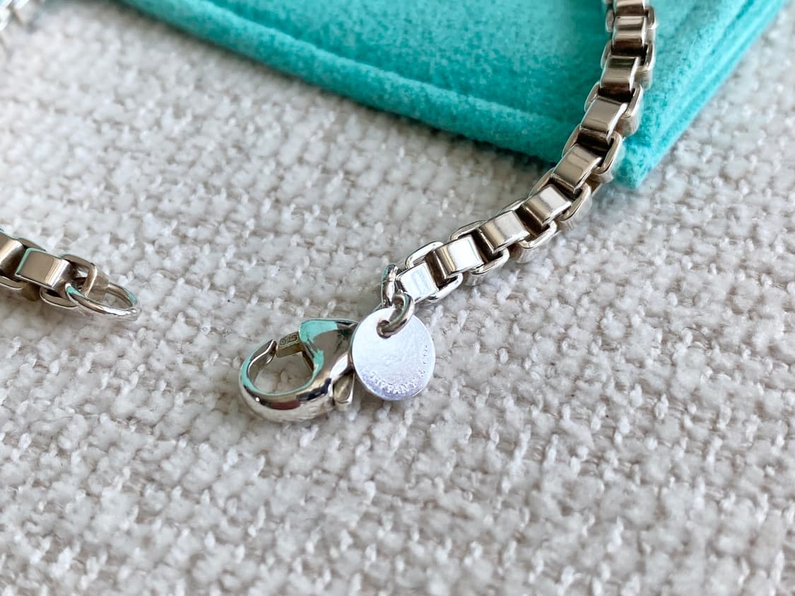 티파니 실버 베네치안 팔찌 18.5CM 남녀공용 상품이미지5