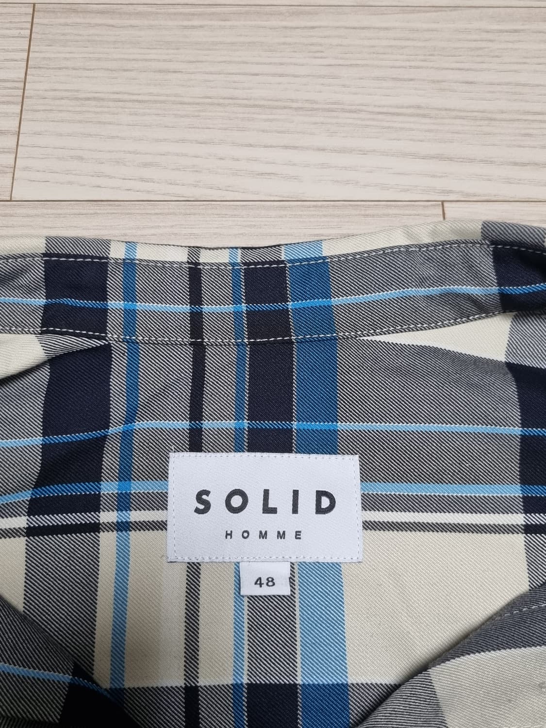 솔리드옴므 체크셔츠 자켓 상품이미지3