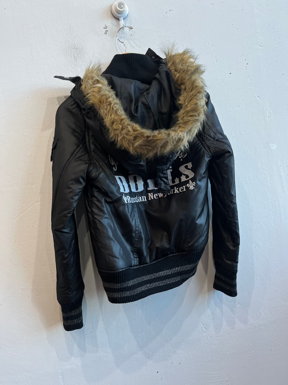 리즈리사 패디드 퍼 봄버자켓 상품이미지2