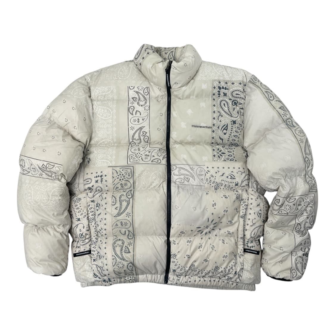 [중고] 디스이즈네버댓 페이즐리 덕다운 패딩 점퍼 XL 상품이미지1