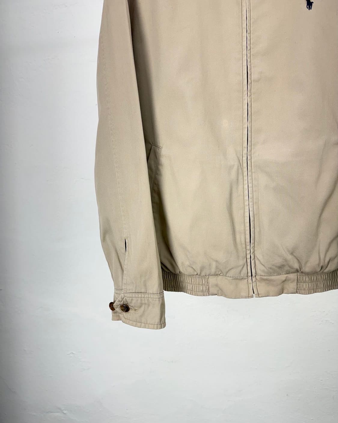 폴로 랄프로렌 베이지 체크 코튼 쉘 바라쿠타 봄버 자켓 상품이미지4