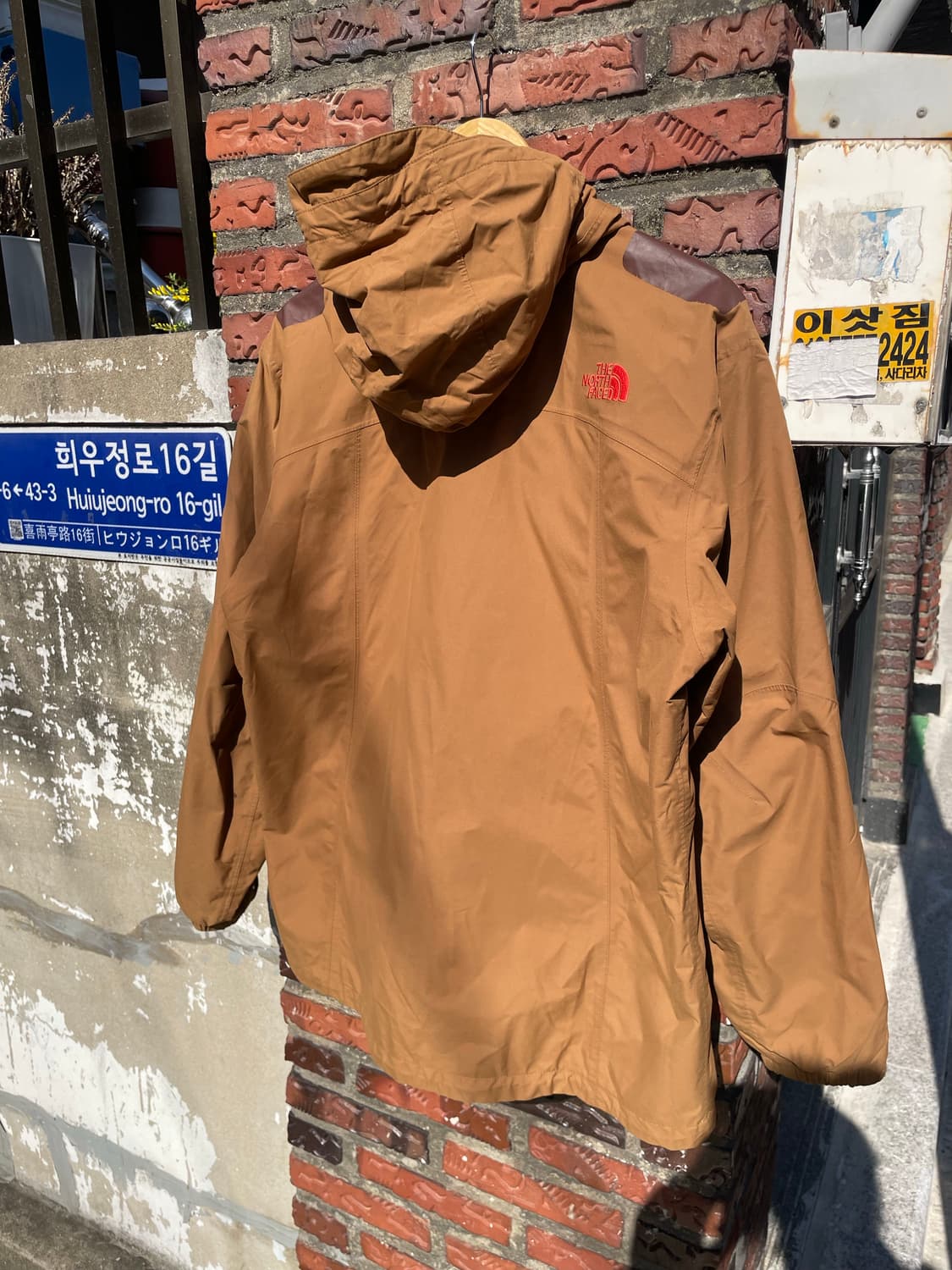 노스페이스 브라운 레더숄더 윈드브레이커 상품이미지7