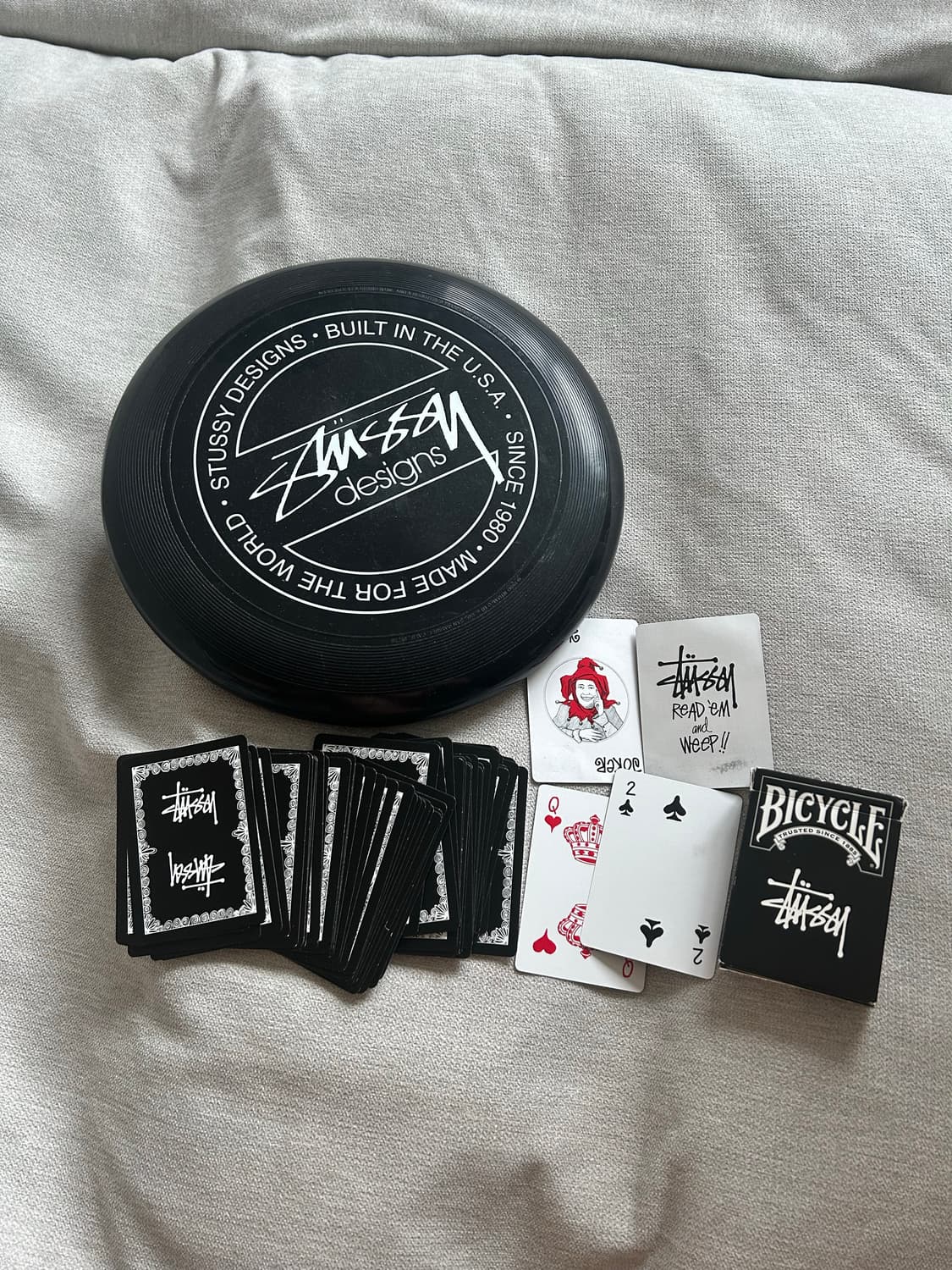 스투시 프리즈비 + 플레잉 카드 일괄 판매 상품이미지1