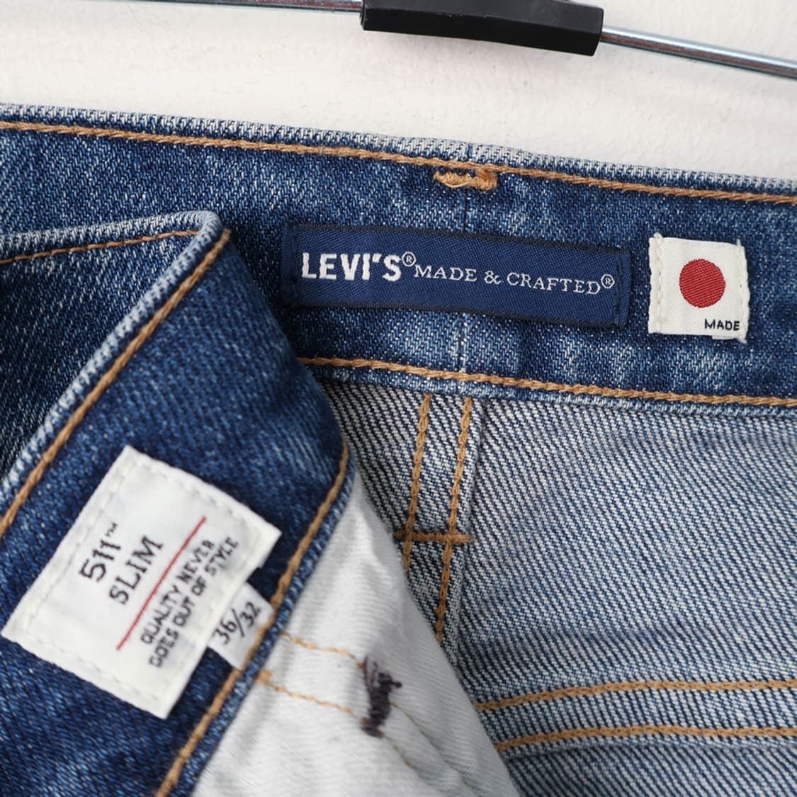36/리바이스 MIJ 블루탭 511 슬림 데님 팬츠 상품이미지6