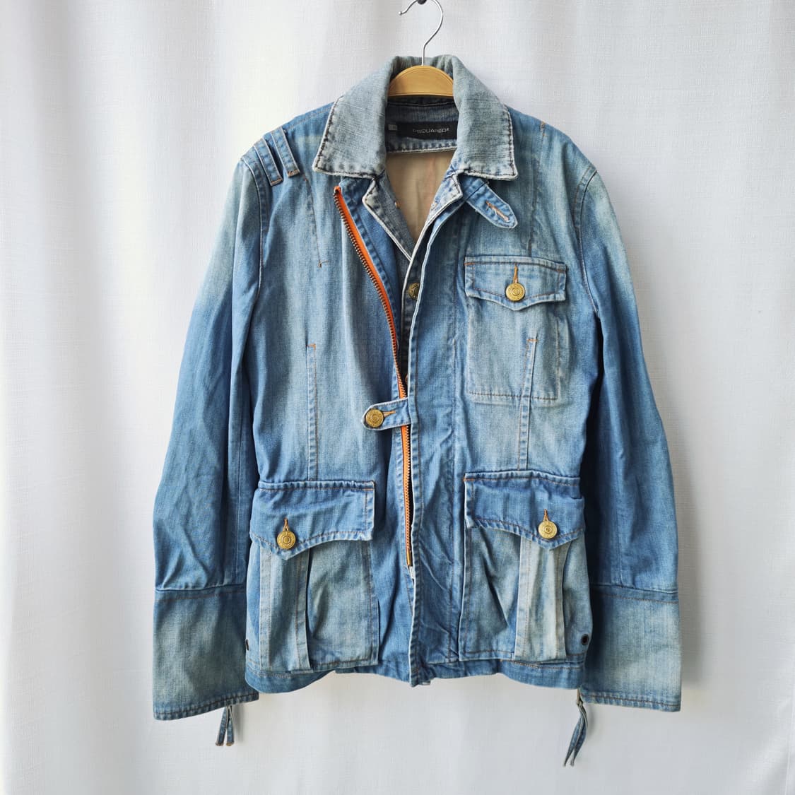 디스퀘어드2 페이크 레이어드 데님 자켓 46사이즈 상품이미지1