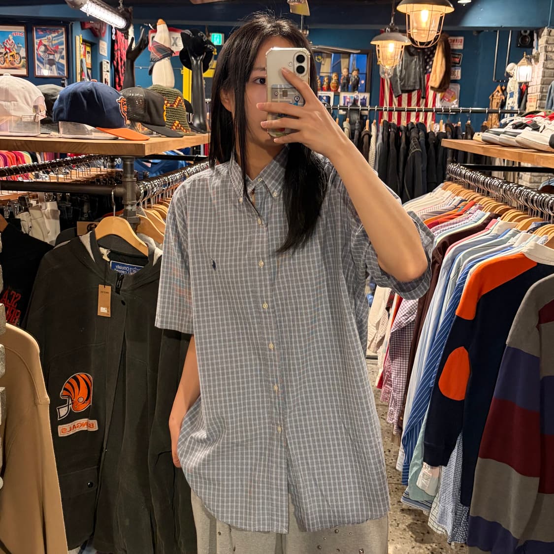 polo 폴로 패턴 포켓 반팔 셔츠 상품이미지1