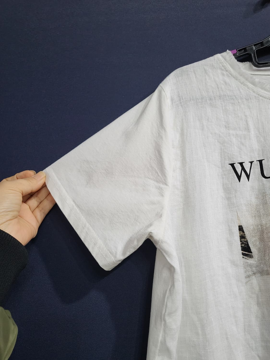 린넨 셔링 스톤 블라우스 상품이미지3