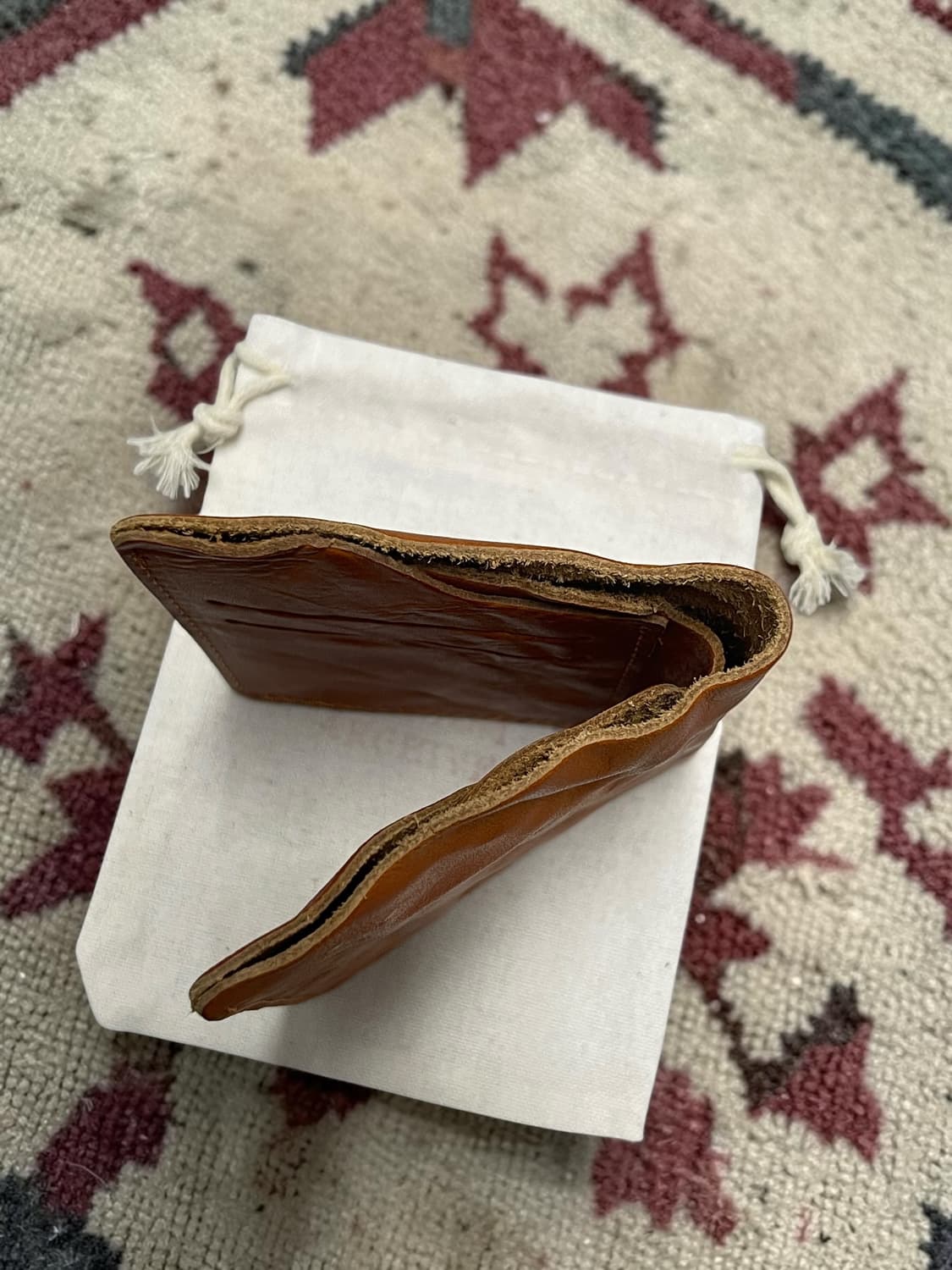 빈티지 에이징 크리즈 소가죽 슬림 반지갑  상품이미지5