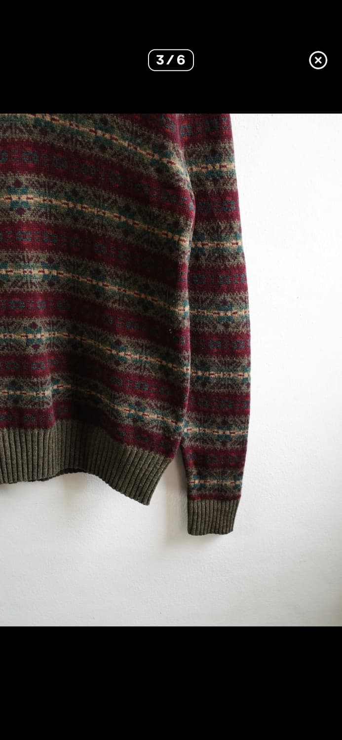 폴로 페어아일 브이넥 니트 상품이미지3