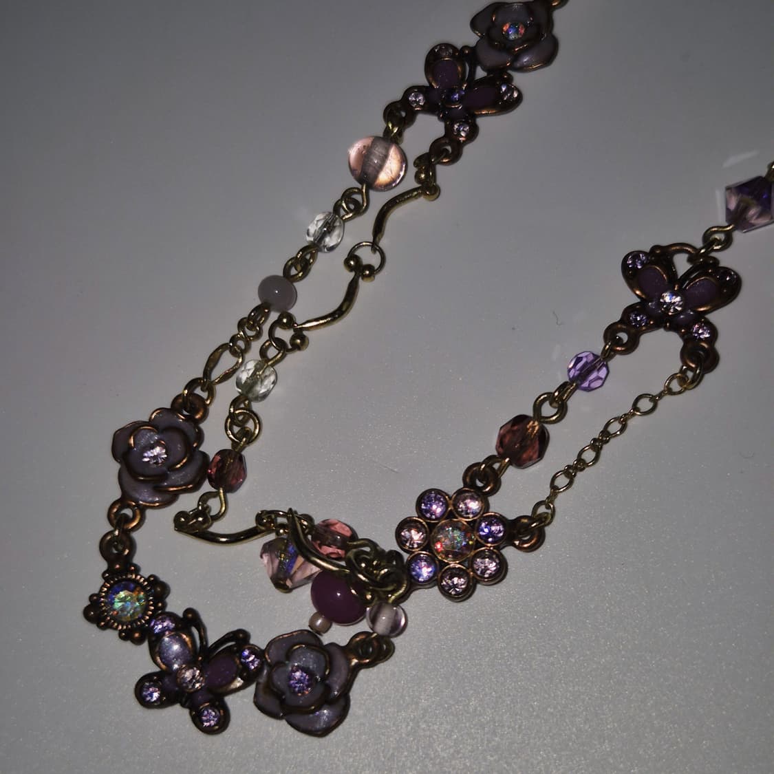 07s 안나수이 꽃잎&나비 레이어드 목걸이 상품이미지10