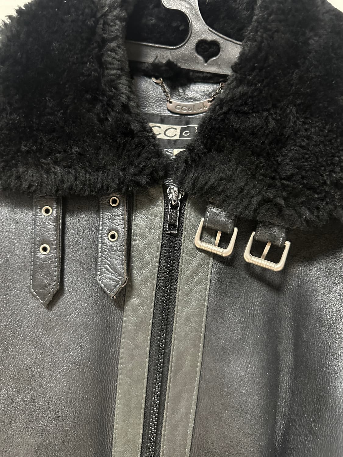 리얼 양가죽 블랙 무스탕 자켓 55 상품이미지3