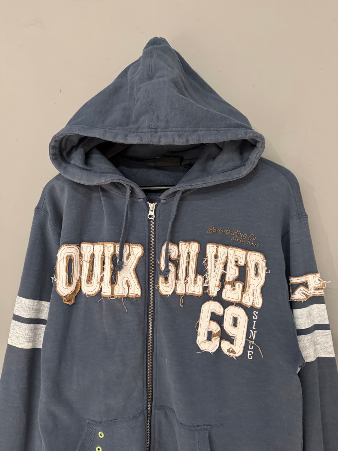 Quiksilver logo oversized hood zip-up 상품이미지5