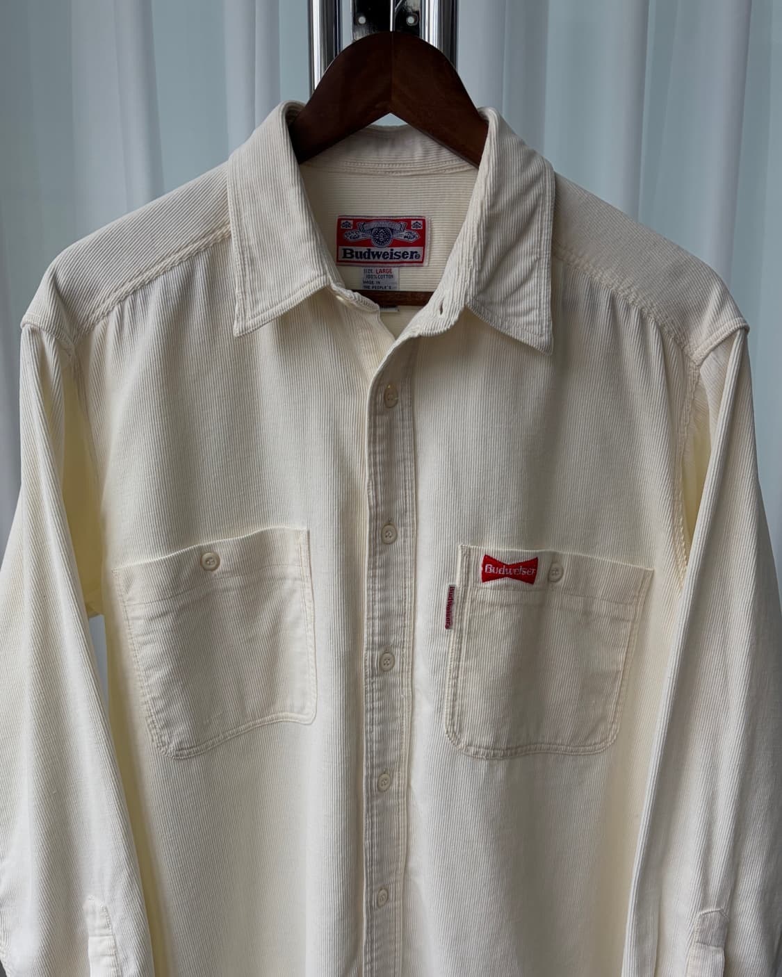 [L-XL]버드와이즈 budweiser 코듀로이 워크 셔츠 상품이미지6