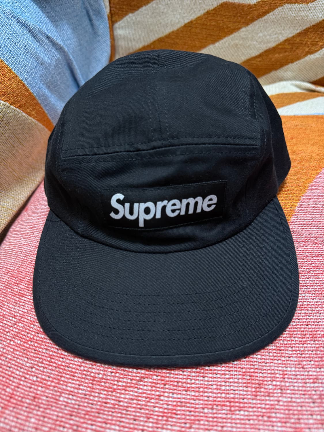 슈프림 캠프캡 블랙 상품이미지1