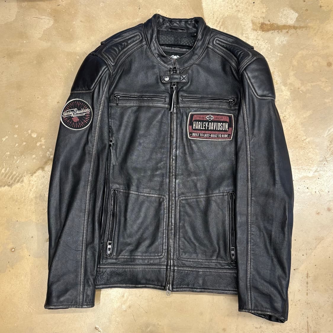 M 할리데이비슨 소가죽 라이더 레더 자켓 상품이미지2