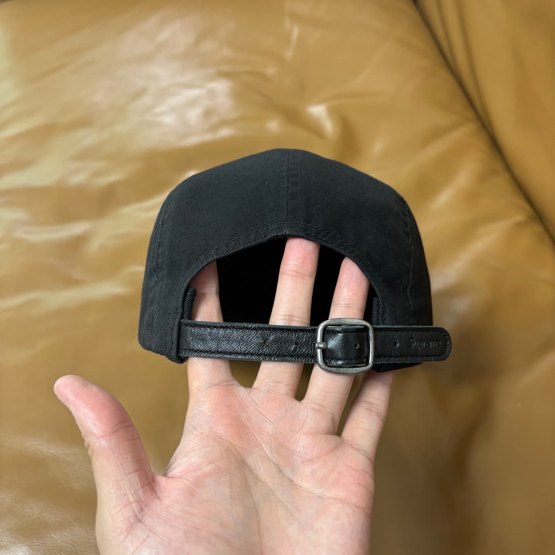Supreme 슈프림 워시드 블랙 캠프캡 모자 (Washed Black) 상품이미지7