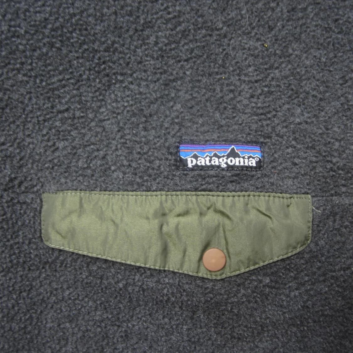 90s 후반 파타고니아 신칠라 스냅-T 다크그레이/올리브 상품이미지3