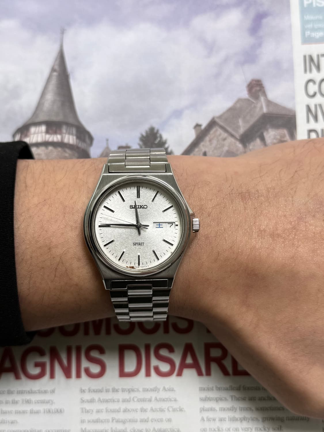 세이코 Seiko SPRIT 쿼츠 스노우 플레이크 데이데이트 상품이미지5