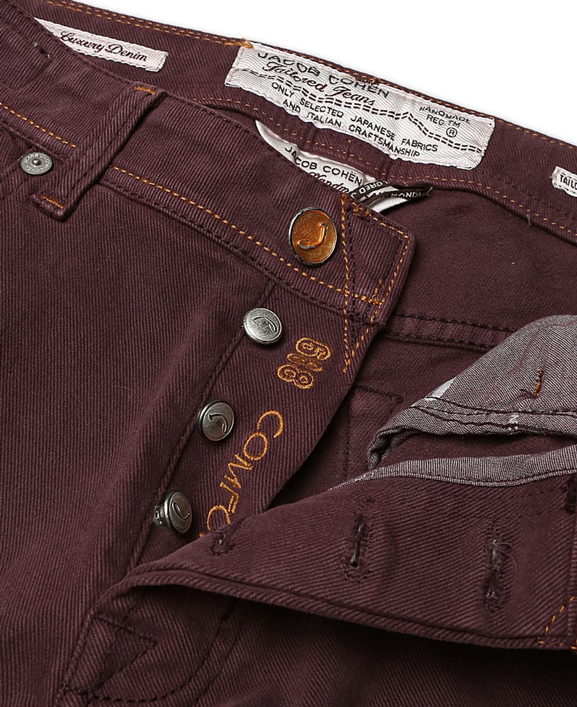 야콥 코헨 [Jacob Cohen] 버건디 몰스킨 J688 테일러드 진 상품이미지5