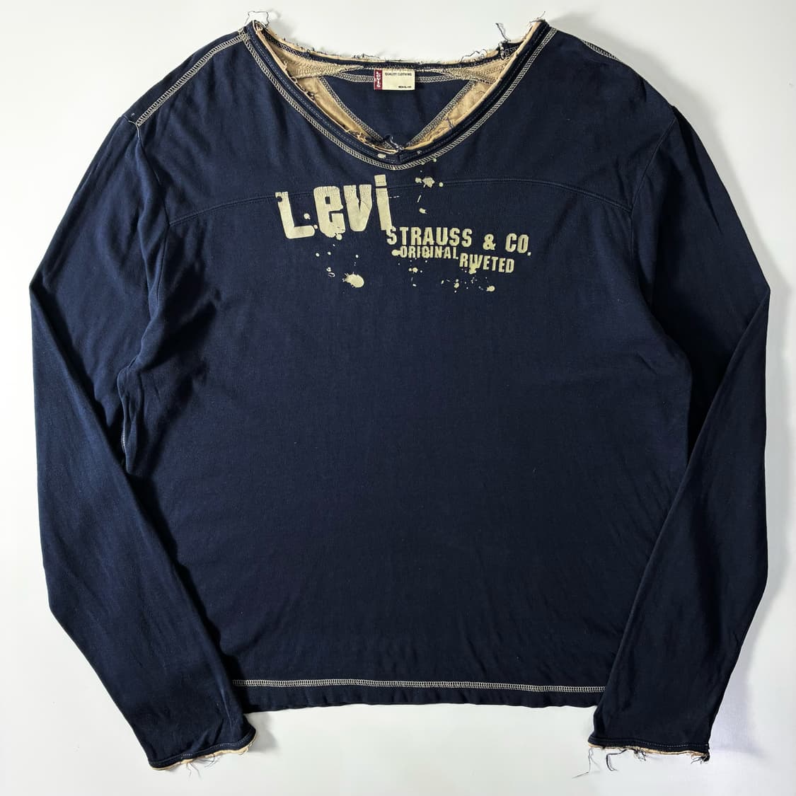 Levi's  리바이스 00,s 레드탭 페인팅 그런지 티셔츠   상품이미지1