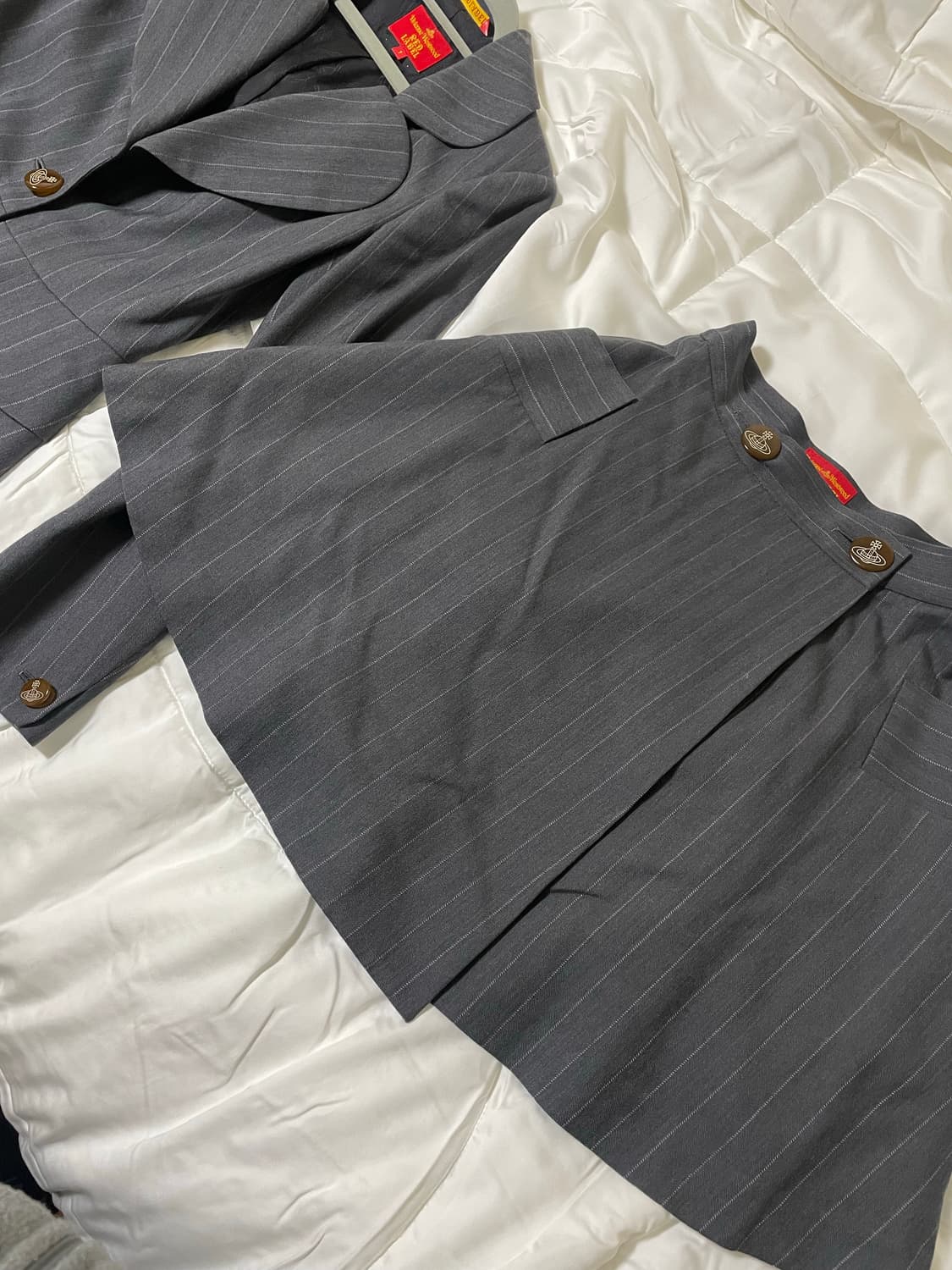 비비안 웨스트우드 / 핀스트라이프 자켓 스커트 셋업 상품이미지7