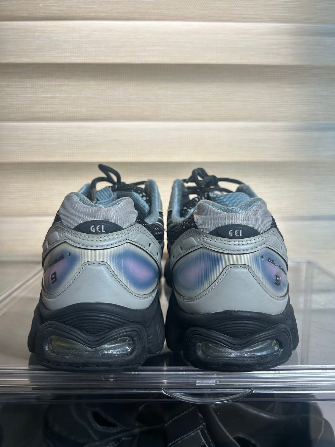 (260) 아식스 키코 젤 님버스9 블랙 건메탈 상품이미지4