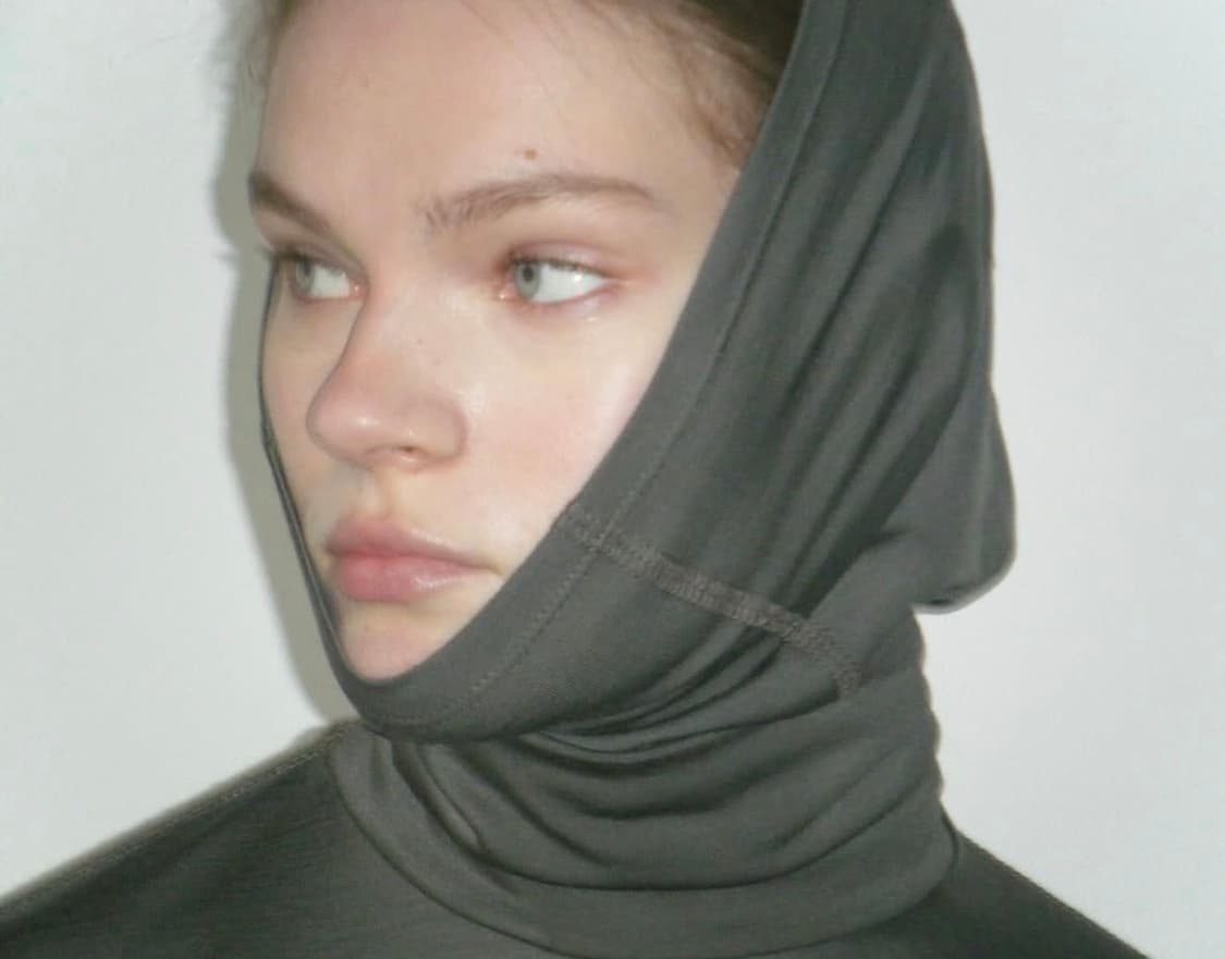 Rier Cache-cou jersey wool plombe 상품이미지3