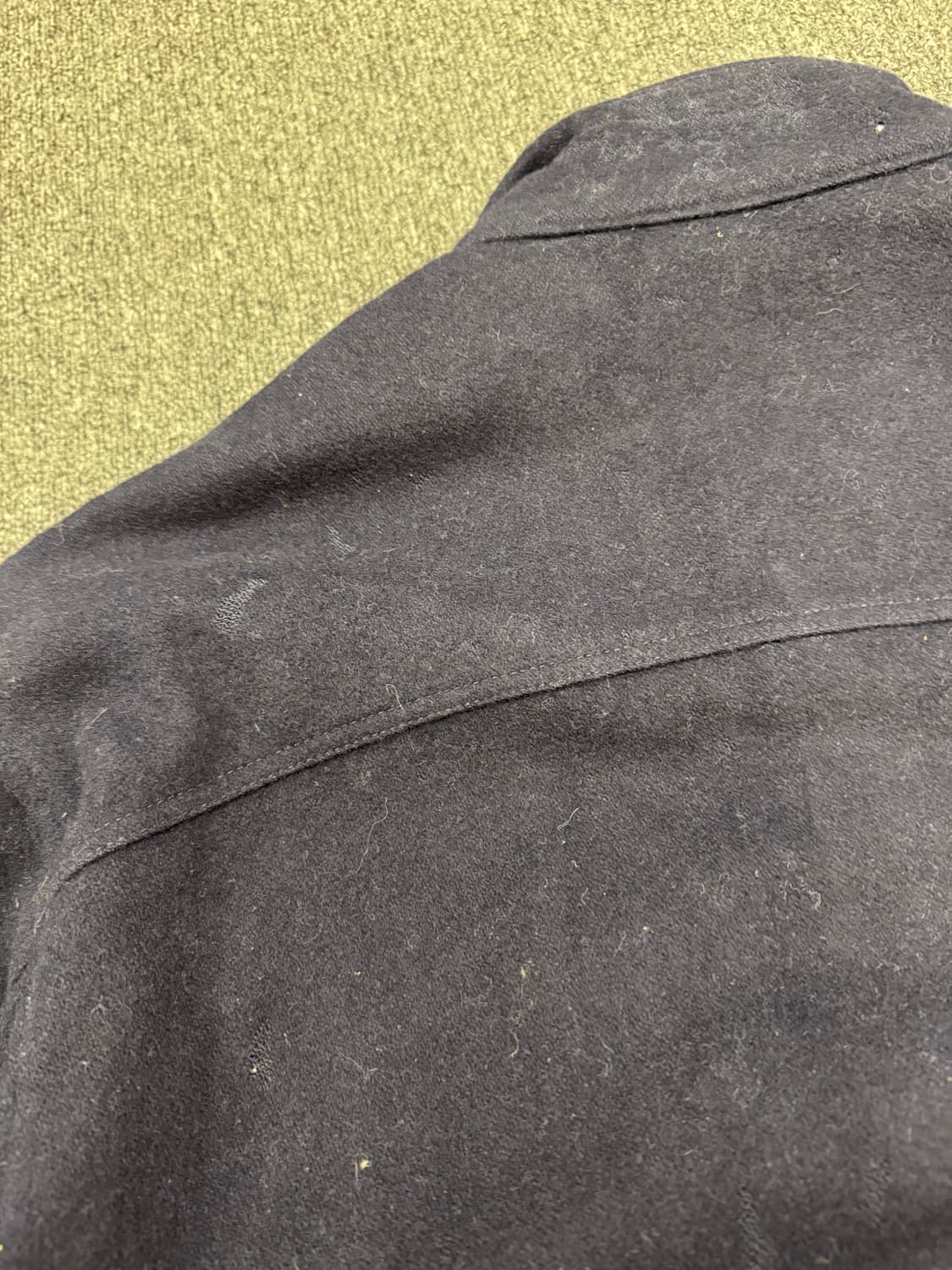 M)맥그리거 빈티지 네이비 울 봄버자켓 상품이미지7