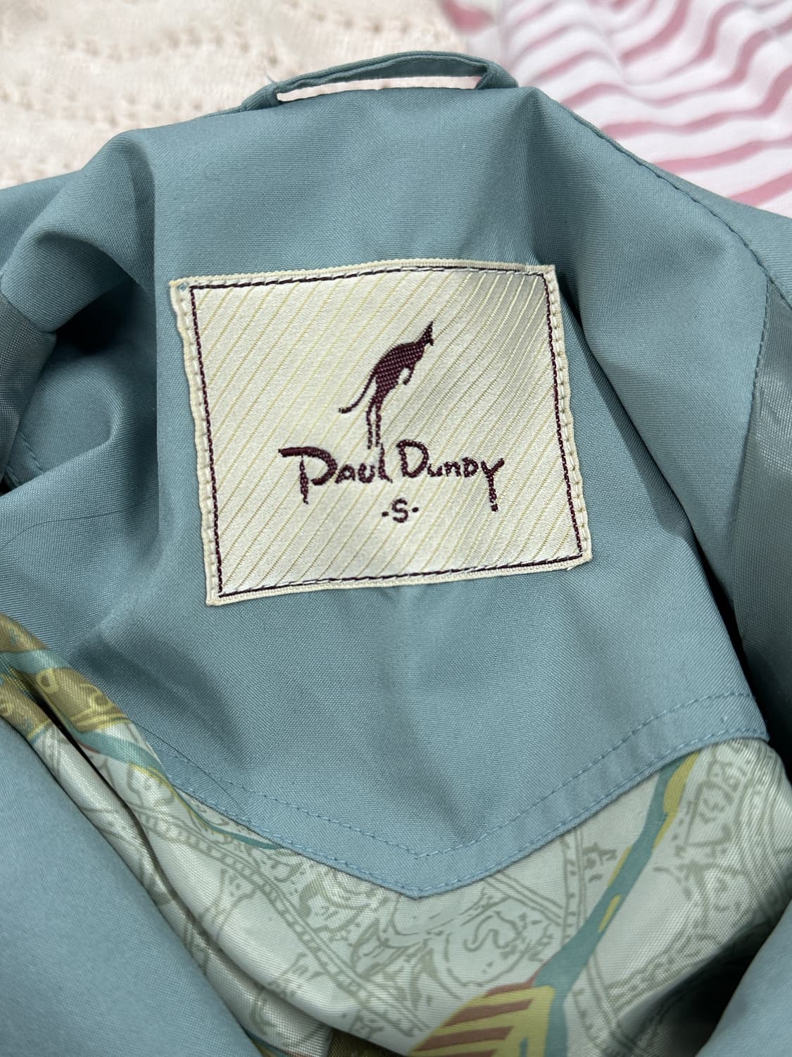 Paul Dundy 민트 소라 봄버 자켓 바람막이 시티보이 재팬 빈티지 상품이미지6