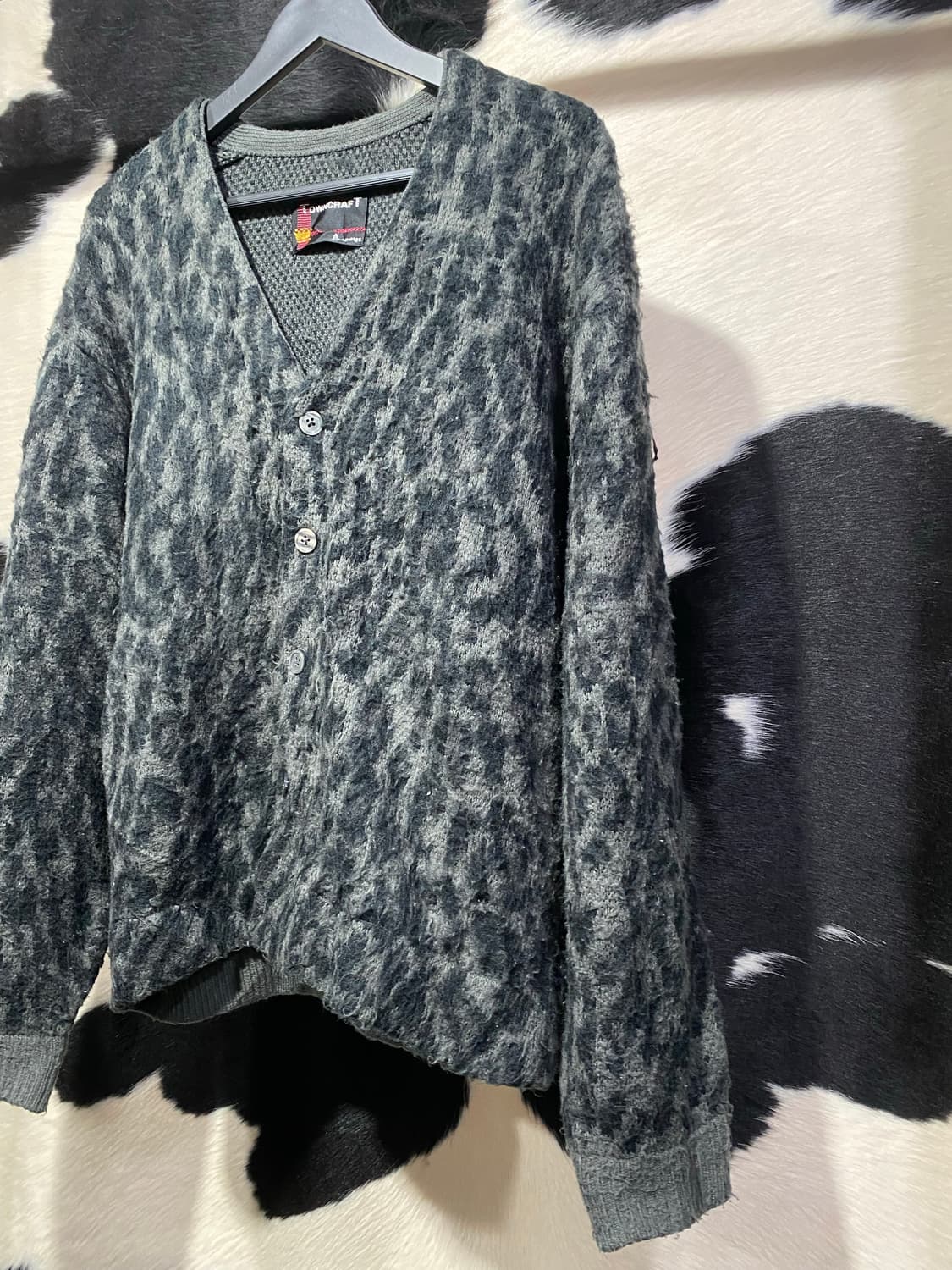 Towncraft 그레이 레오파드 가디건 상품이미지3