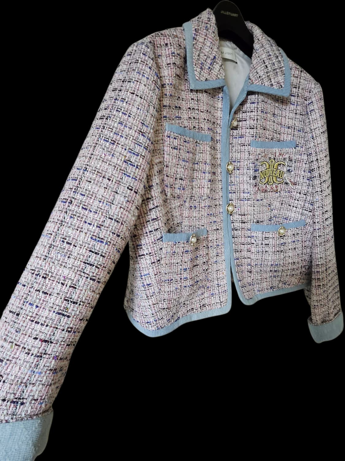 JJ지코트 믹스 텍스쳐 크롭 트위드 자켓 66 /상태좋음/정가 30만 상품이미지7