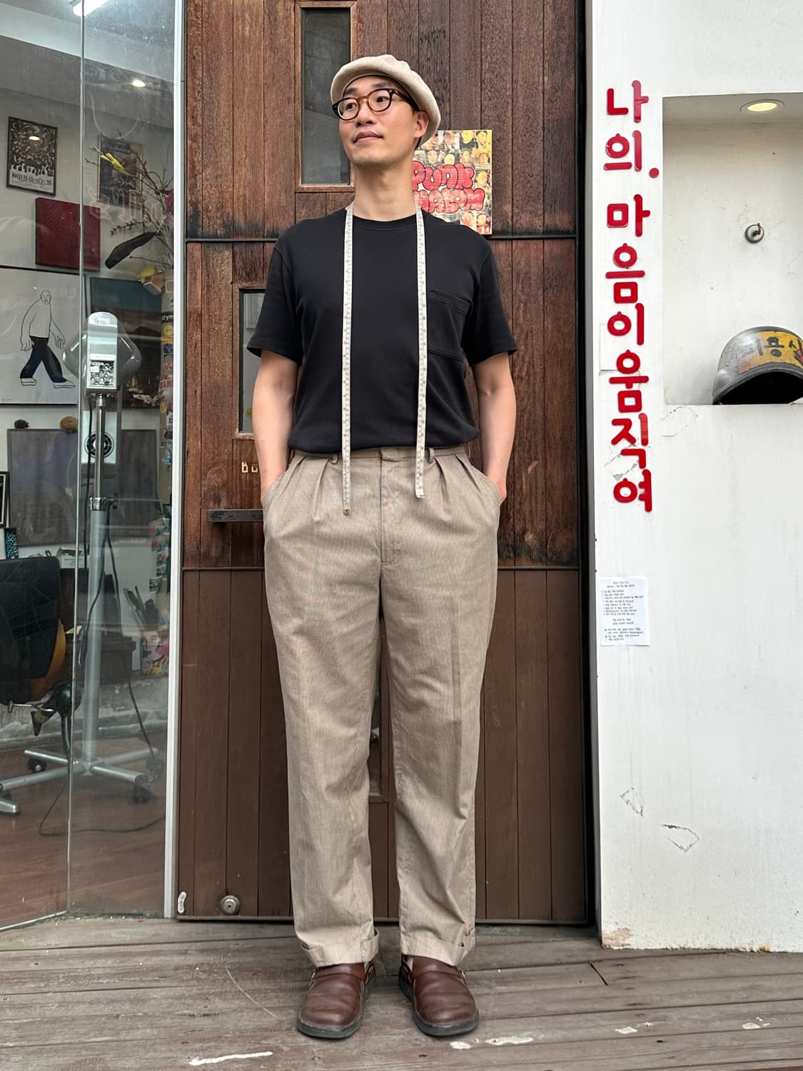 90's 폴로 버드아이 투 턱 치노팬츠 상품이미지9
