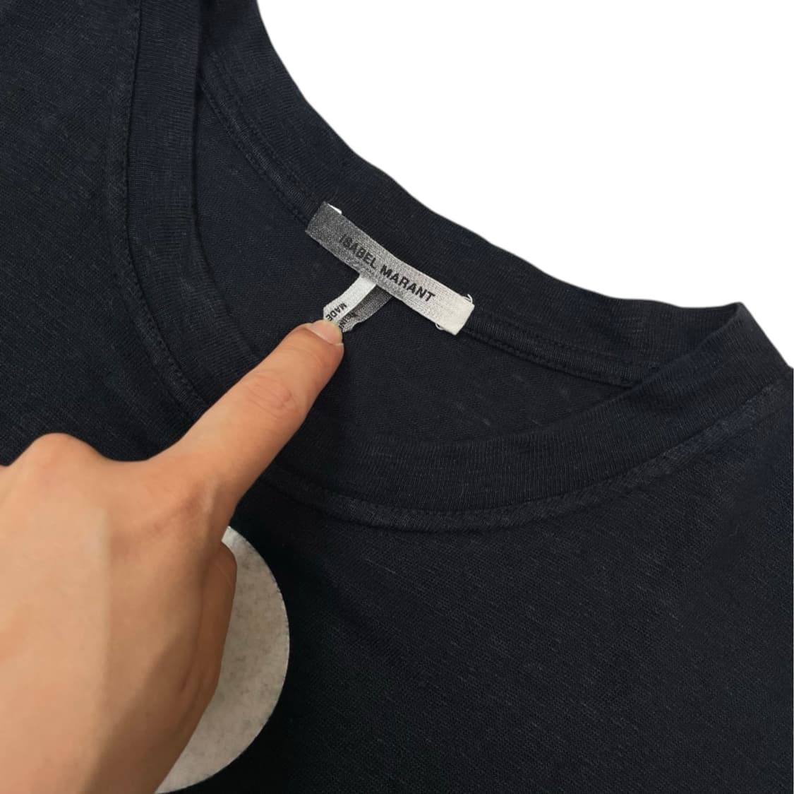 이자벨마랑 Isabel marant 블랙 카르만 린넨 로고 반팔티셔츠 S 상품이미지2