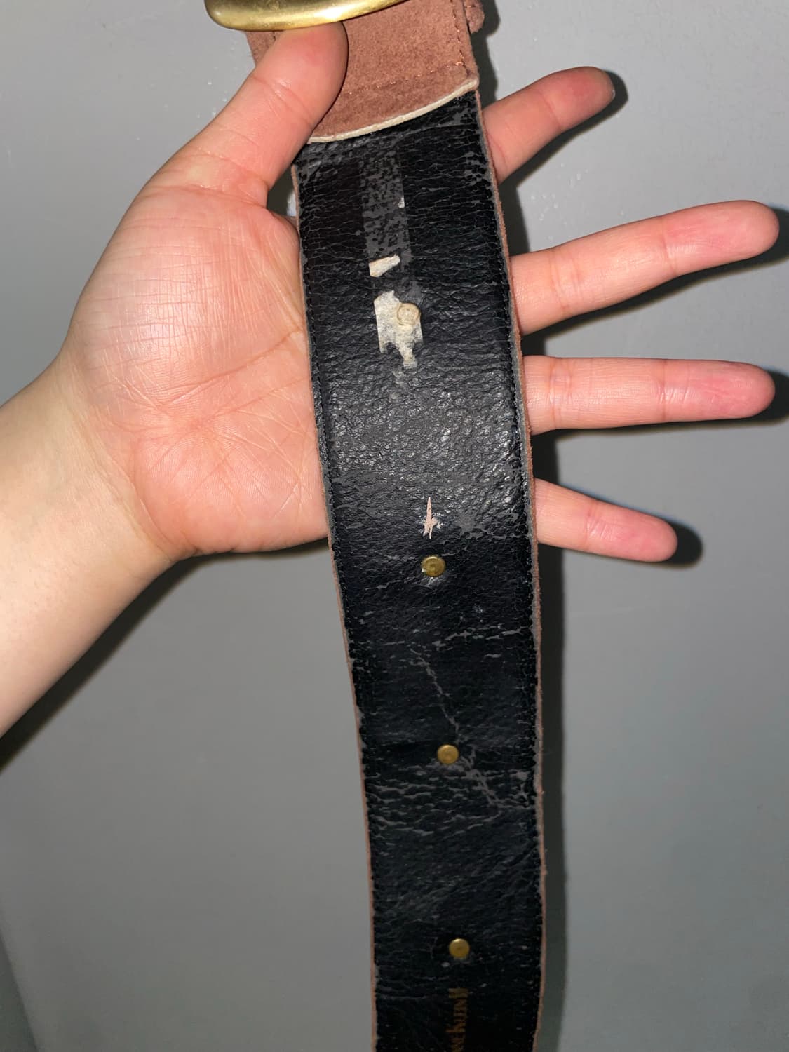 황동 나무 장식 브라운 벨트 상품이미지3