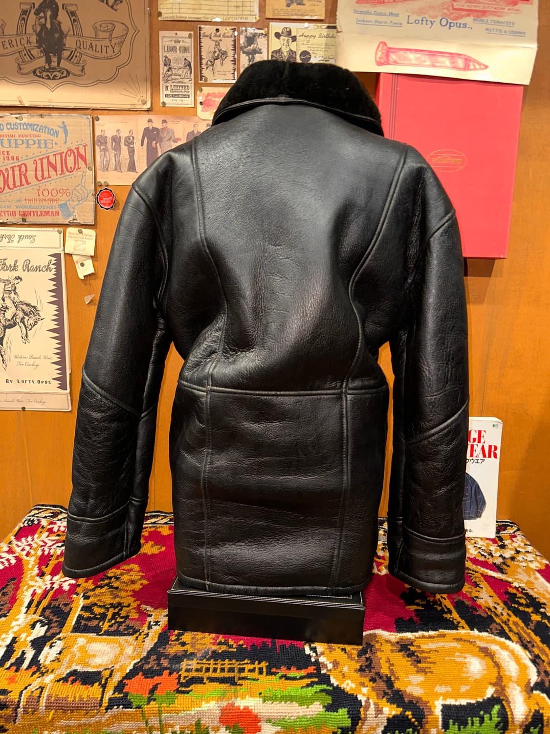 ( XL-2XL ) 가죽무스탕 레더자켓 빈티지가죽 가죽코트 가죽카코트 상품이미지3