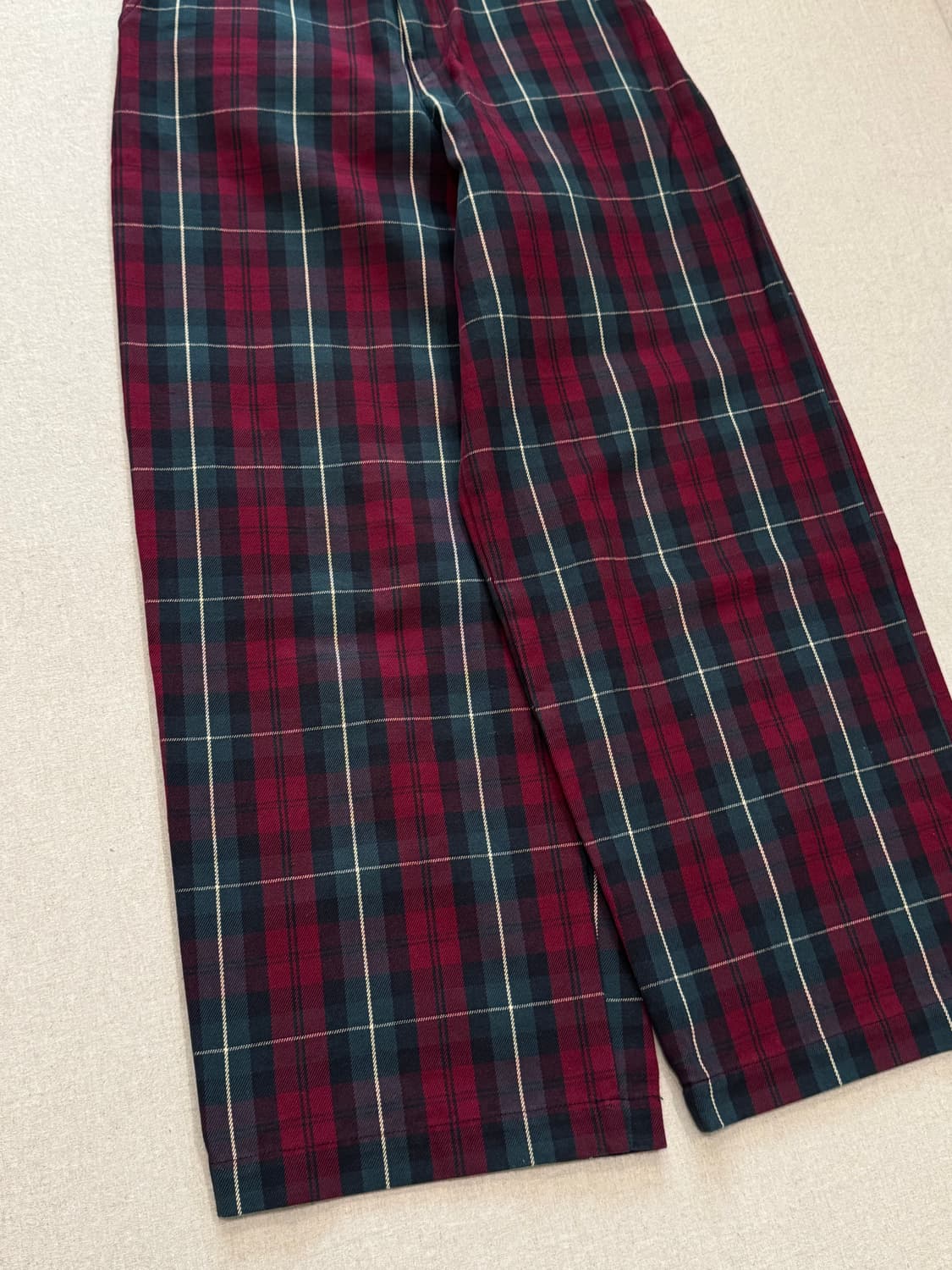 캐피탈 타탄 체크 부기 데이 배기 팬츠 상품이미지2