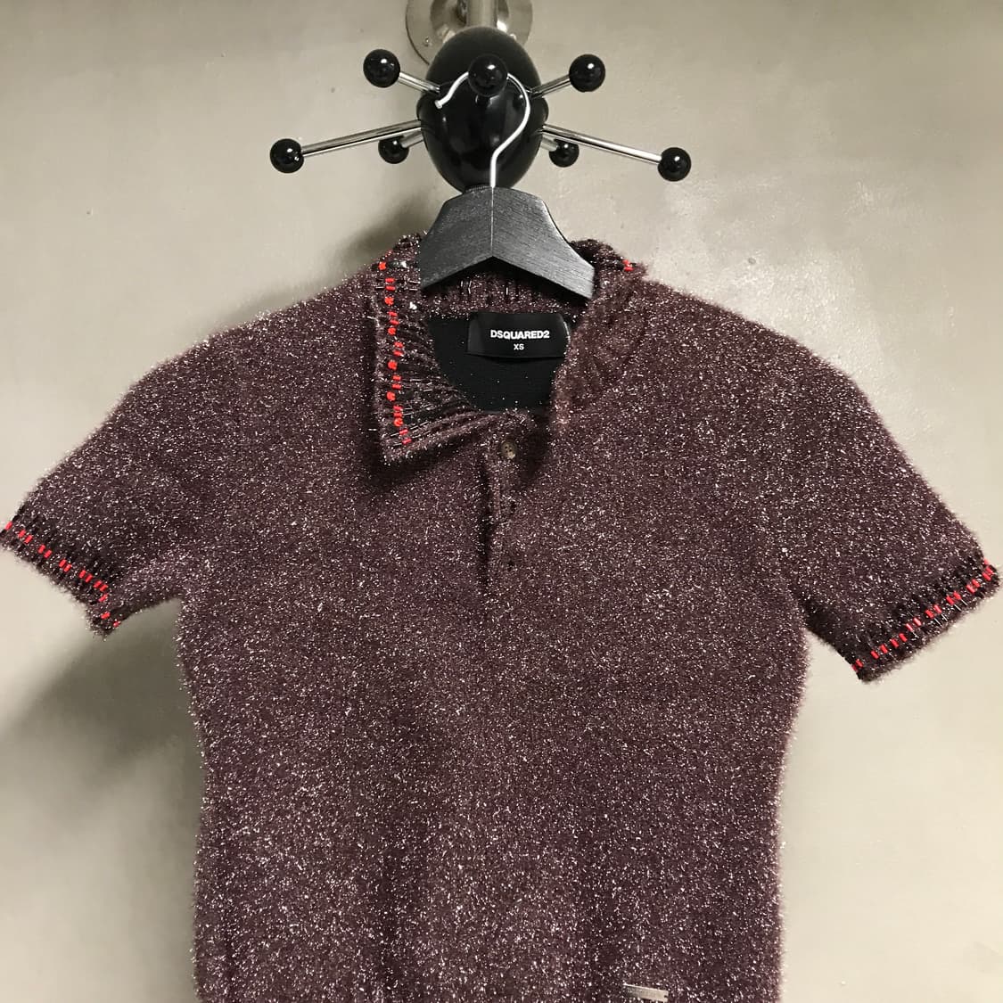 디스퀘어드2 니트 반팔 카라티 XS(W) 상품이미지2