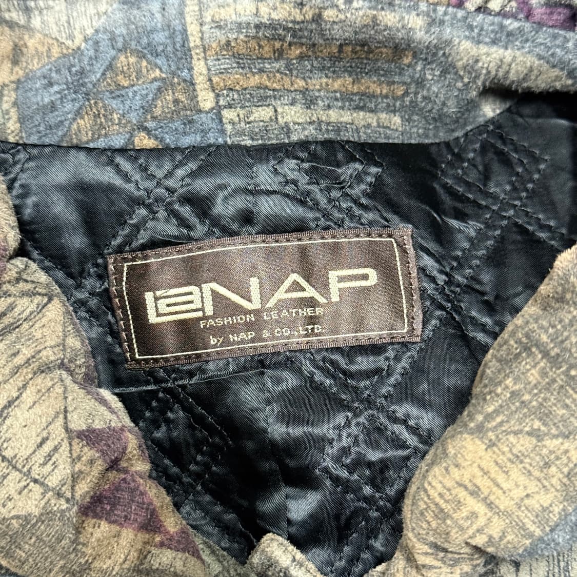 VTG 빈티지 돈피 피그 스킨 에스닉 풀 가죽 롱 코트 상품이미지5