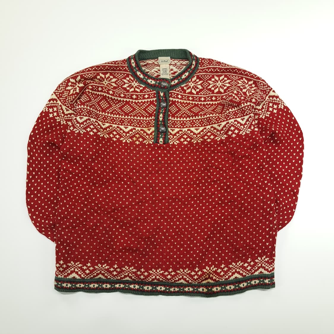 CN896 L 엘엘빈 크리스마스 노르딕 긴팔 니트 스웨터 상품이미지1