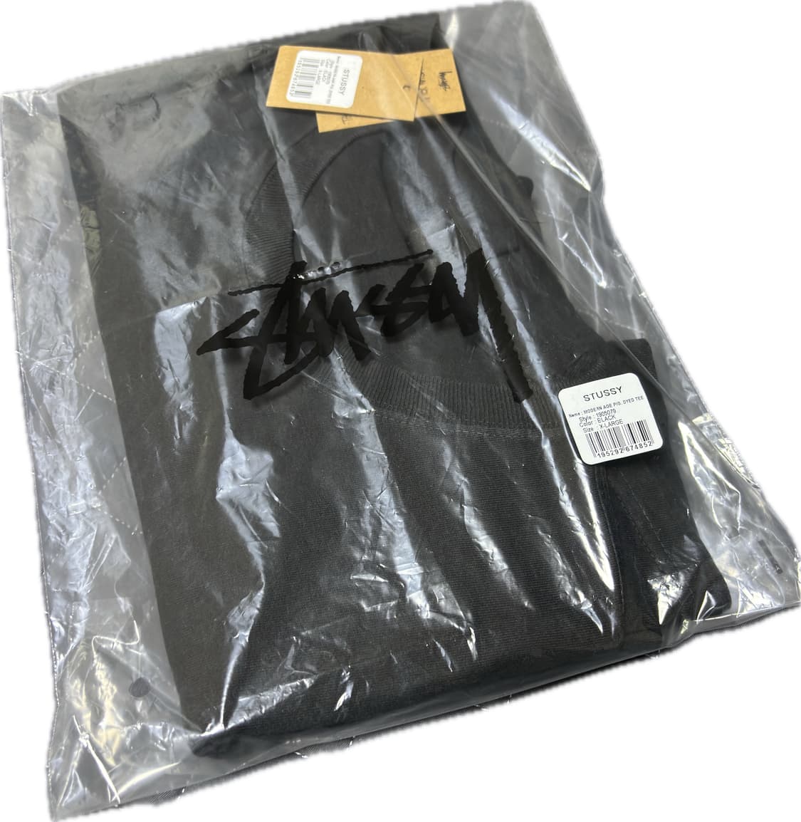 (크림 구매) 스투시 모던 에이지 피그먼트 다이드 티셔츠 블랙 상품이미지2