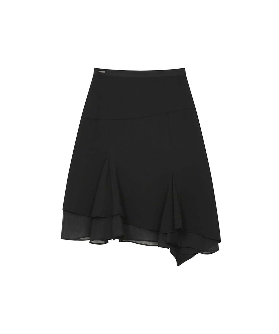 미세키 서울 레이어드 미디 스커트 블랙 상품이미지2