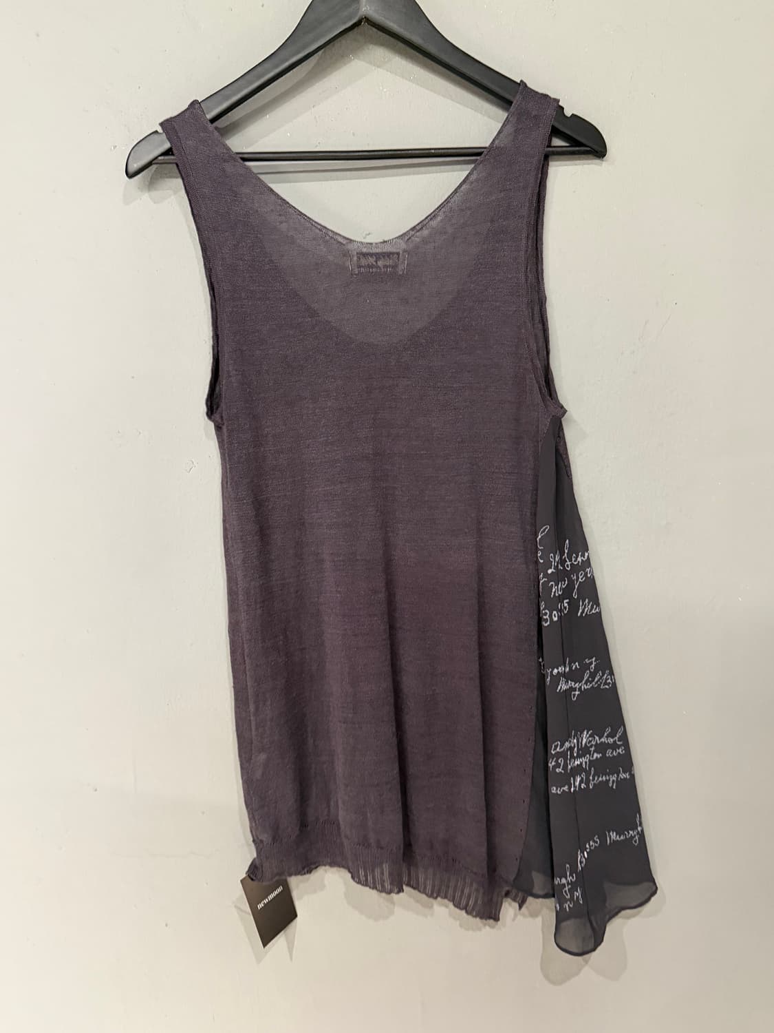 unbalance shape sheer sleeveless 상품이미지10
