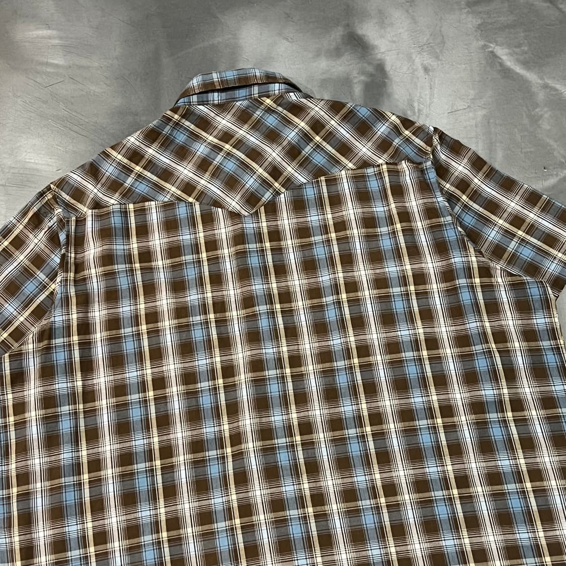  랭글러 체크 웨스턴 하프 셔츠 y16247 상품이미지4