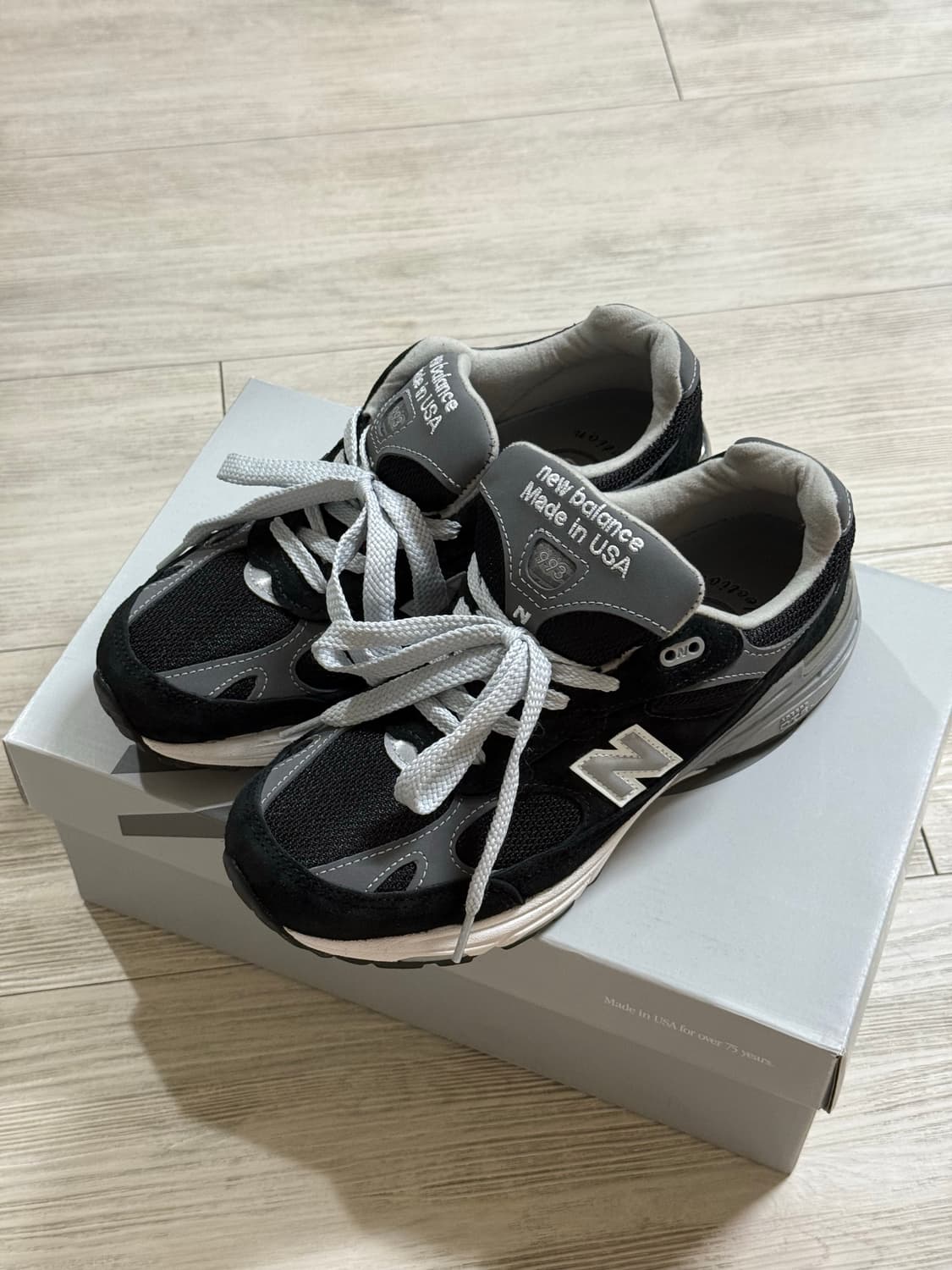 뉴발란스 993 블랙 245 실착1회 상품이미지1