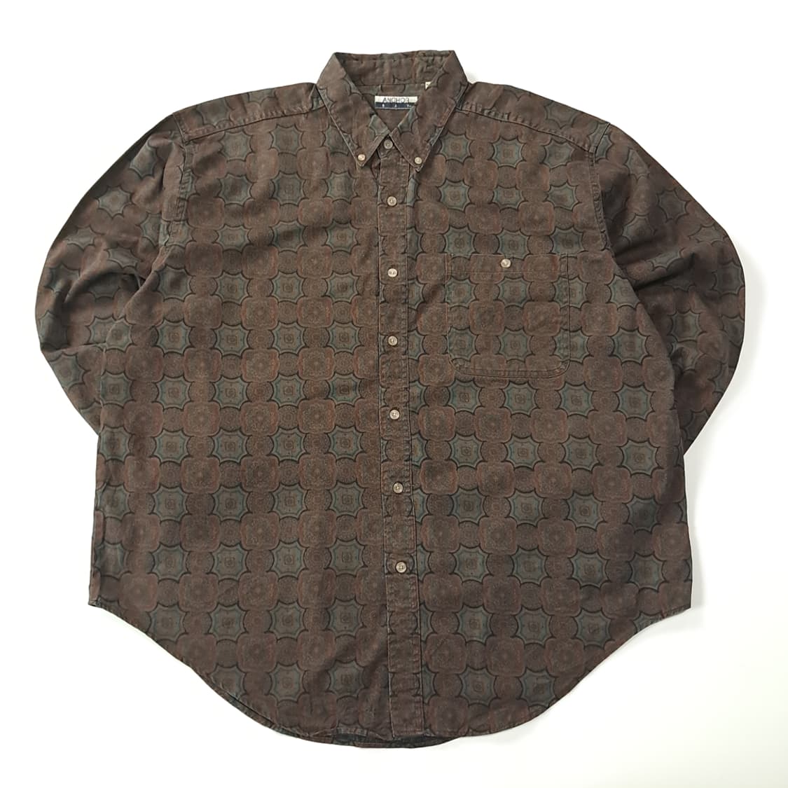 CK187 XL 앵커베이 90s 지오메트릭 메달리온 셔츠 남방 상품이미지1