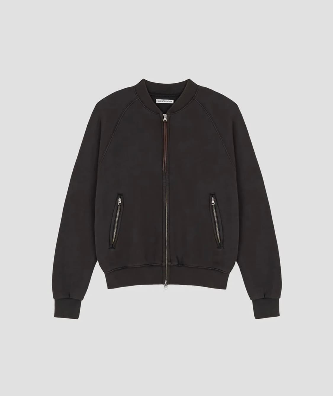 서피스에디션 SWEAT STADIUM JACKET BLACK m사이즈 상품이미지1