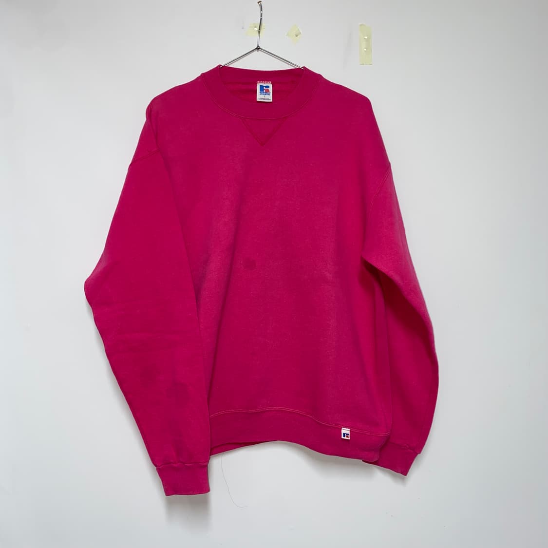 90년대 미제 러셀 에슬레틱 스웻셔츠 핑크 상품이미지1