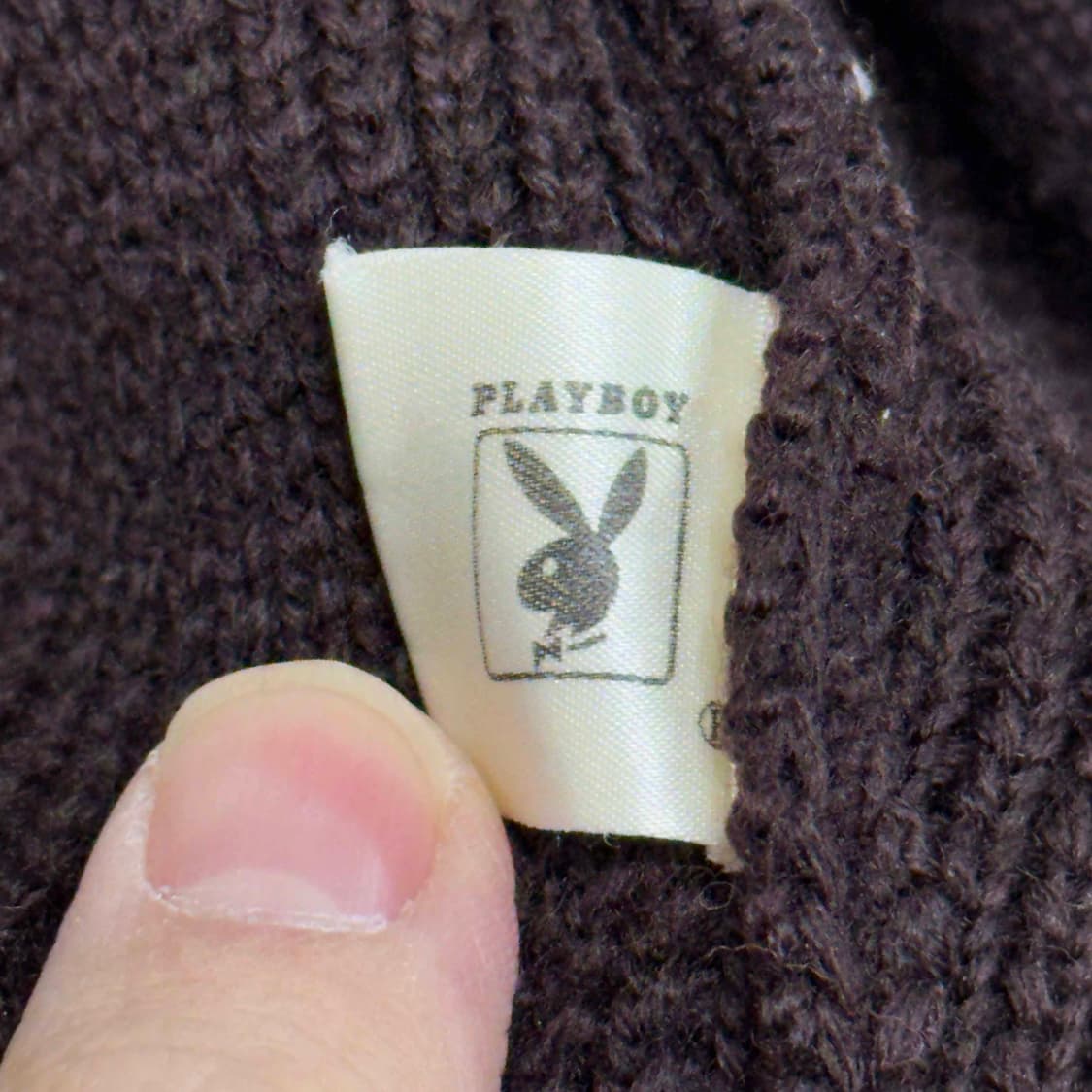 90s 플레이 보이 울 코위찬 가디건 상품이미지5