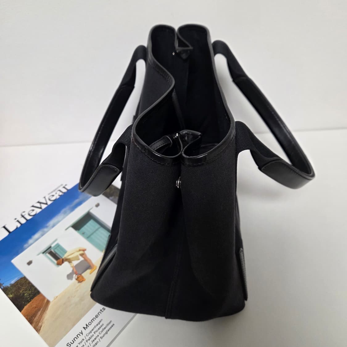 BALENCIAGA 발렌시아가 정품 카바스 스몰 토트백 숄더백 캔버스백 상품이미지4