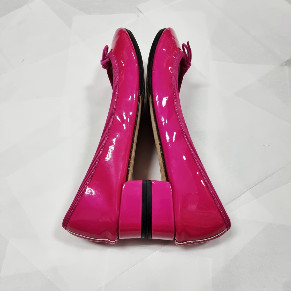 레페토 유광 핑크 구두 힐 슈즈 (250mm) 비브람완 상품이미지4